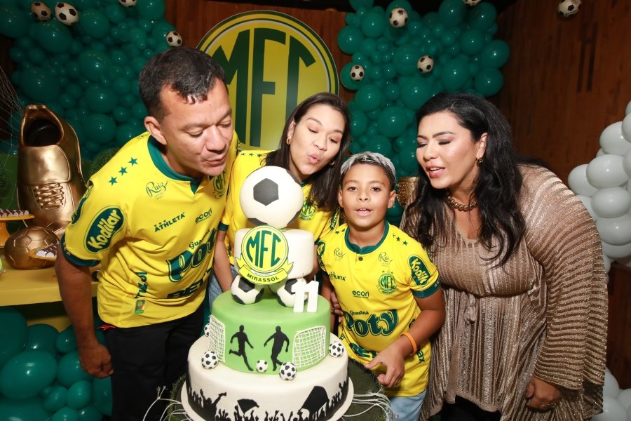 ANIVERSÁRIO DE LUIZ ENZO MELO DA SILVA – 11 ANOS – TEMA MIRASSOL FUTEBOL CLUBE - Eloisa Mattos
