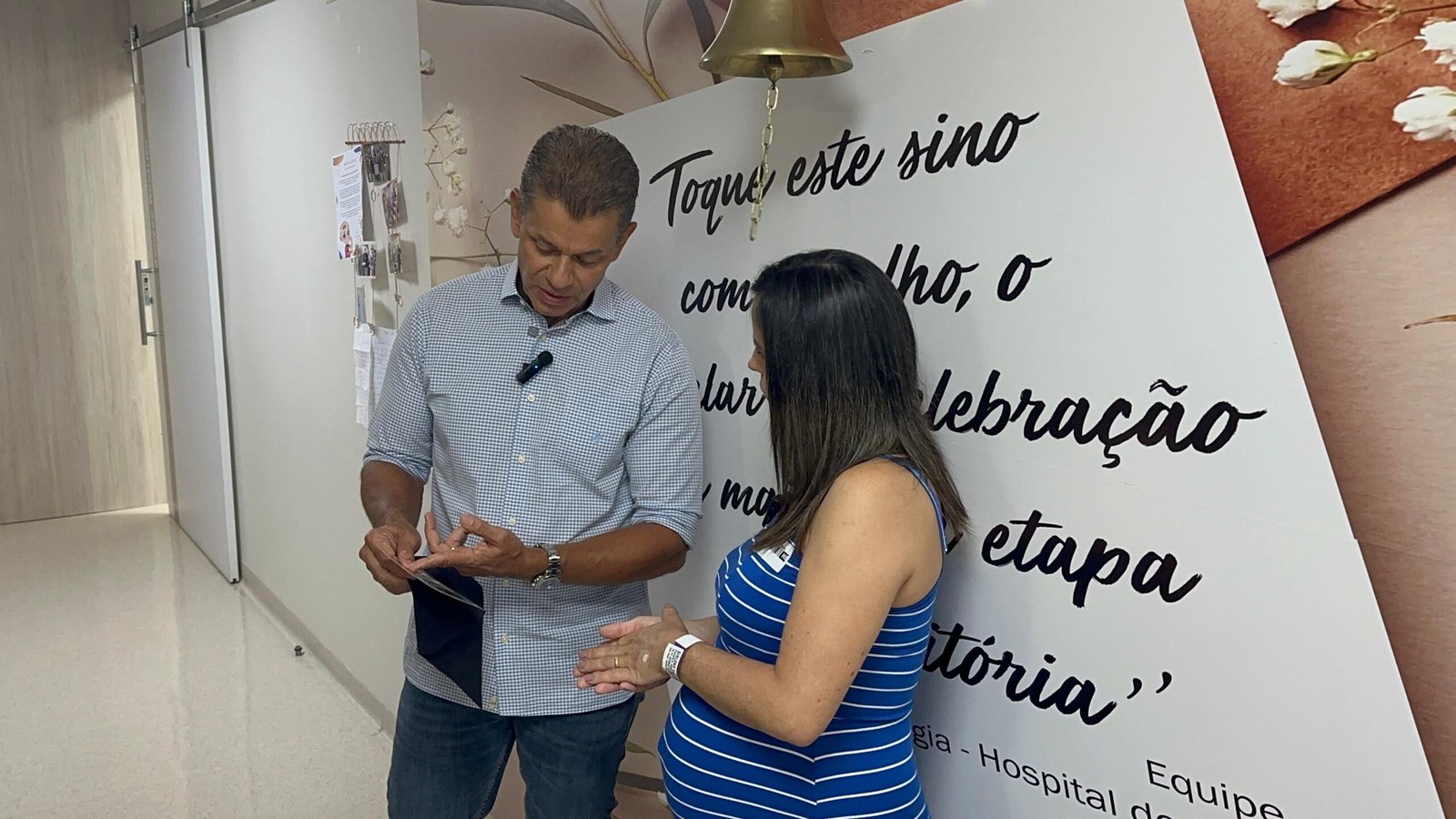 PACIENTE GRÁVIDA E EM REMISSÃO DE CÂNCER É SURPREENDIDA NO HB COM INGRESSOS DO COUNTRY BULLS