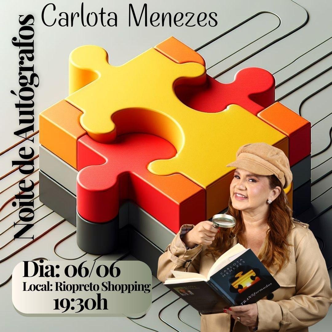 CARLOTA MENEZES LANÇA LIVRO DE FICÇÃO NO RIOPRETO SHOPPING