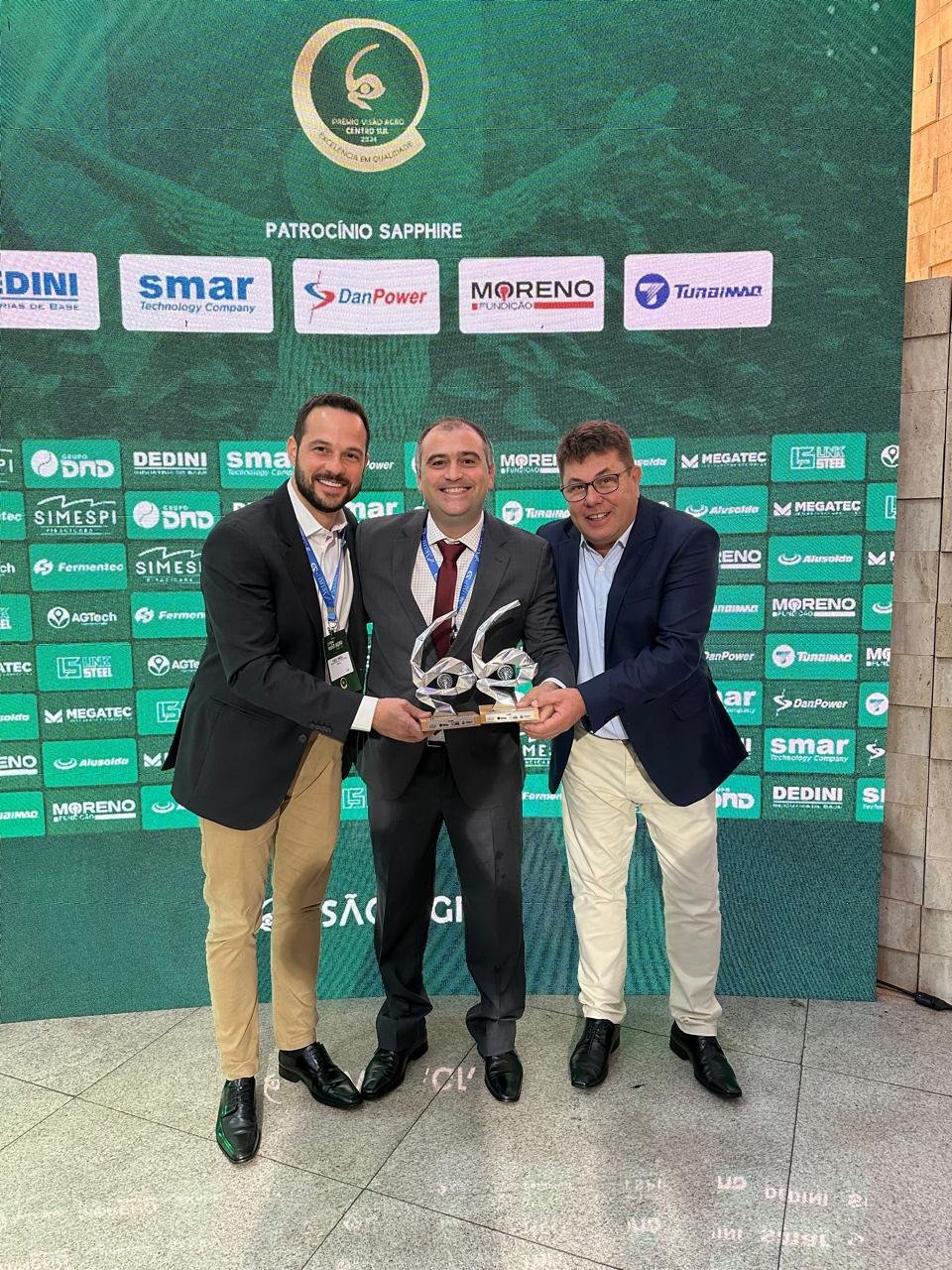 TEREOS É DESTAQUE COM DOIS PRÊMIOS NA 13ª EDIÇÃO DO PRÊMIO VISÃO AGRO CENTRO-SUL