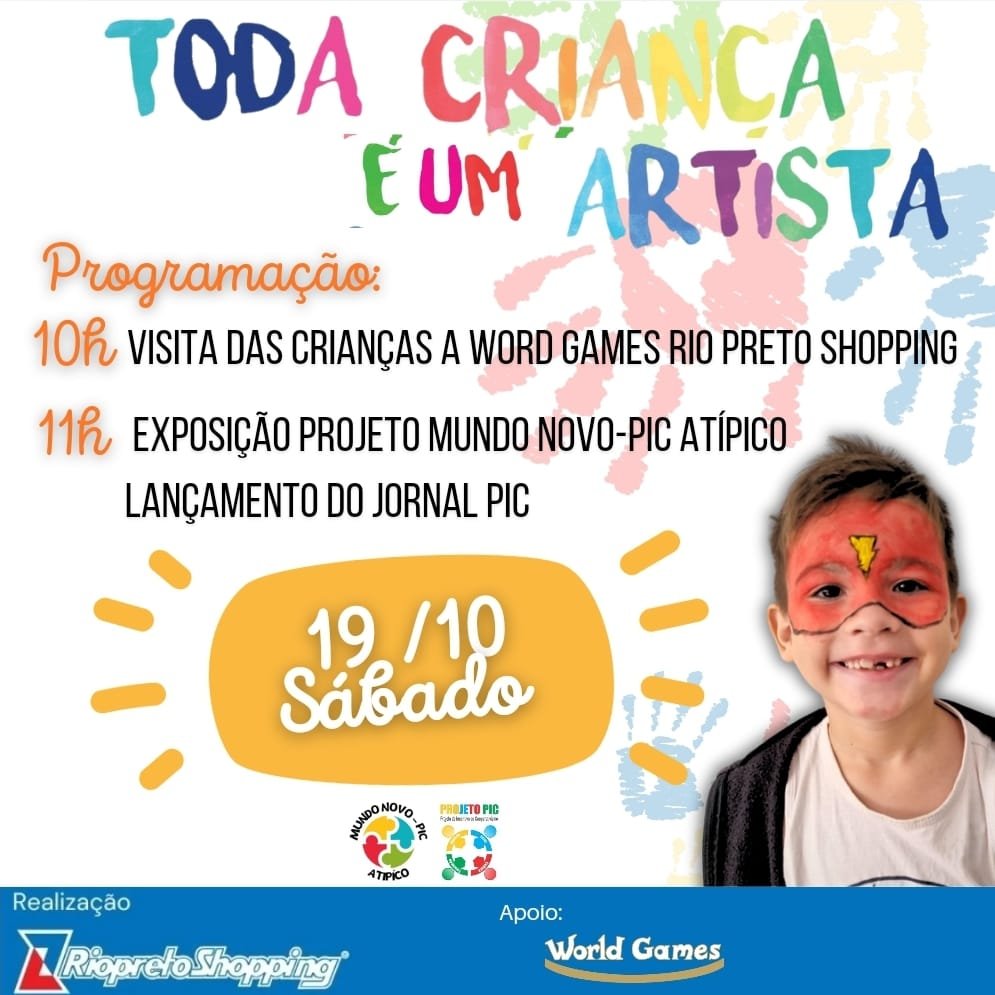 ALDEIA MATERNA COLOCA CRIANÇAS AUTISTAS NO FOCO DE ATIVIDADES NO RIOPRETO SHOPPING