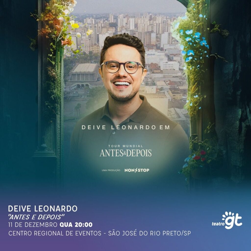 Deive Leonardo Se Apresenta em Rio Preto com a Turnê ‘Antes e Depois’