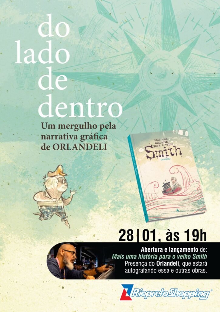 Exposição “Do Lado de Dentro – Um Mergulho pela Narrativa Gráfica de Orlandeli” Entra em Cartaz no Riopreto Shopping