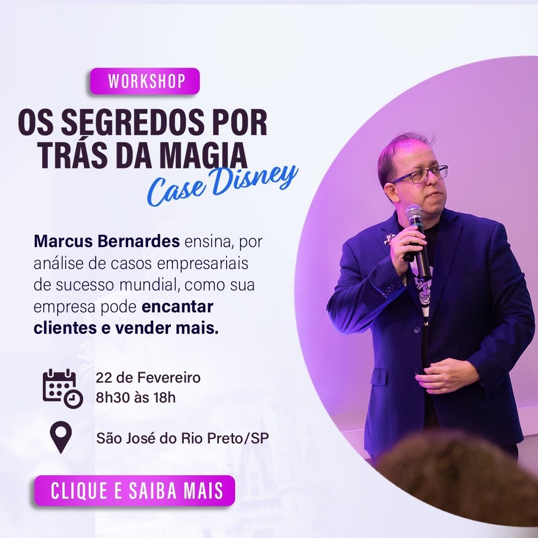 WORKSHOP REVELA OS SEGREDOS DA MAGIA DISNEY