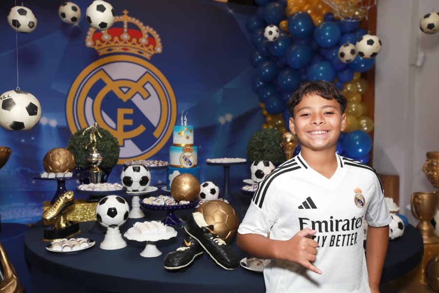 ANIVERSÁRIO DE 12 ANOS DO CRAQUE LUIZ ENZO – “REAL MADRID” - Eloisa Mattos