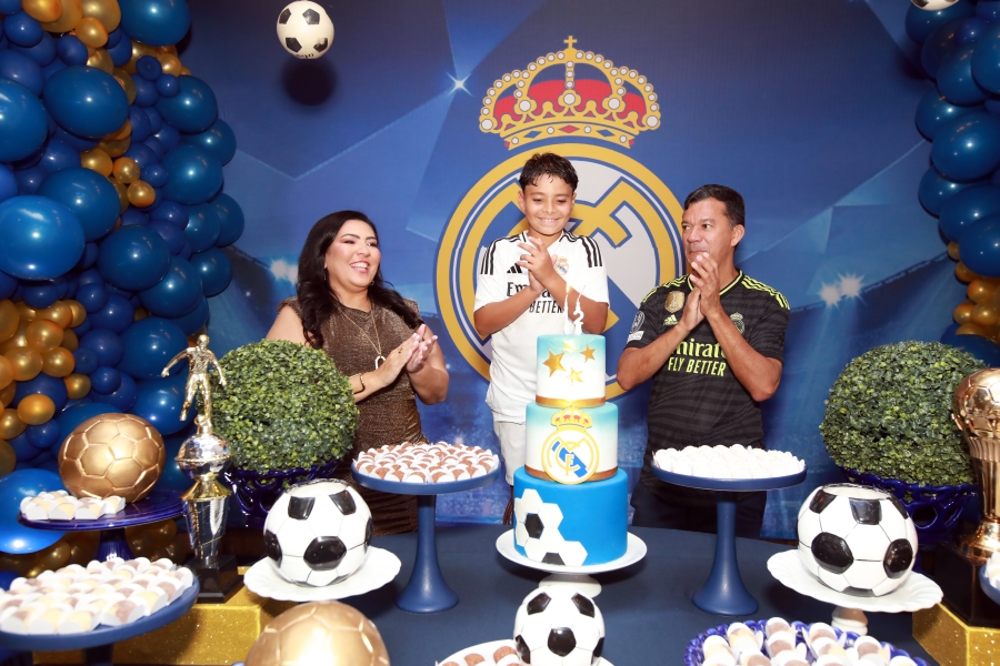 ANIVERSÁRIO DE 12 ANOS DO CRAQUE LUIZ ENZO – “REAL MADRID” - Eloisa Mattos