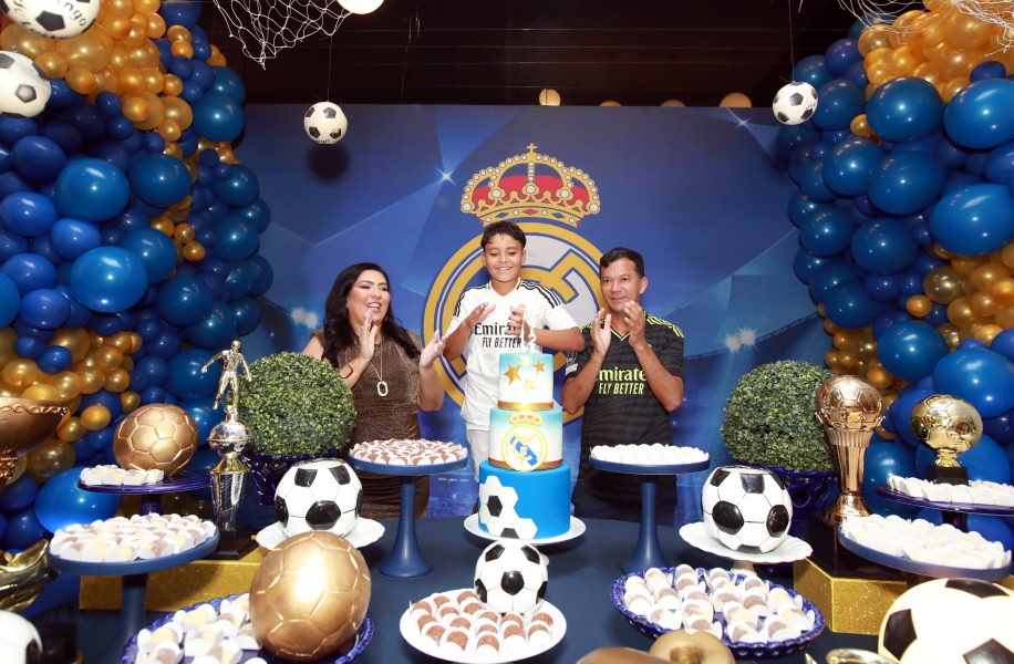 ANIVERSÁRIO DE 12 ANOS DO CRAQUE LUIZ ENZO – “REAL MADRID” - Eloisa Mattos