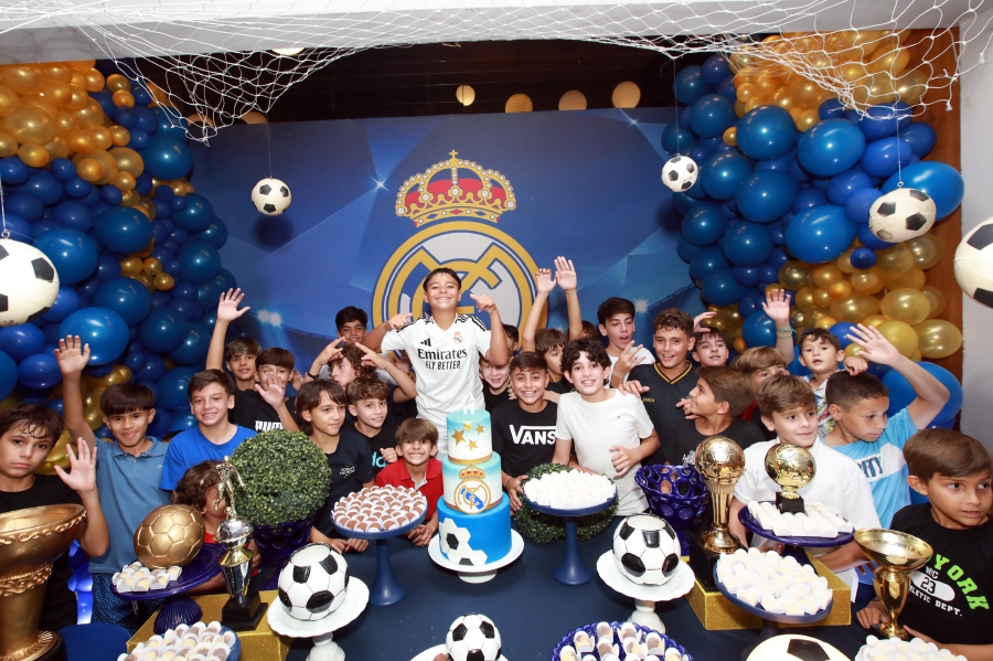 ANIVERSÁRIO DE 12 ANOS DO CRAQUE LUIZ ENZO – “REAL MADRID” - Eloisa Mattos