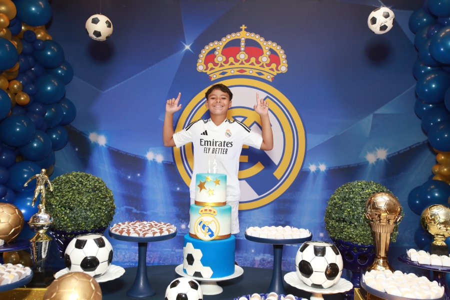 ANIVERSÁRIO DE 12 ANOS DO CRAQUE LUIZ ENZO – “REAL MADRID” - Eloisa Mattos