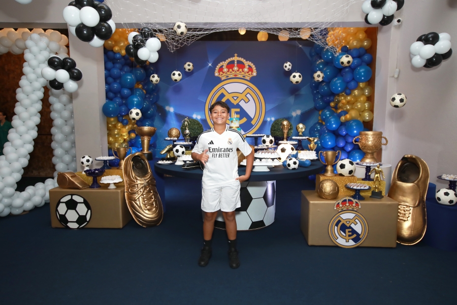 ANIVERSÁRIO DE 12 ANOS DO CRAQUE LUIZ ENZO – “REAL MADRID” - Eloisa Mattos