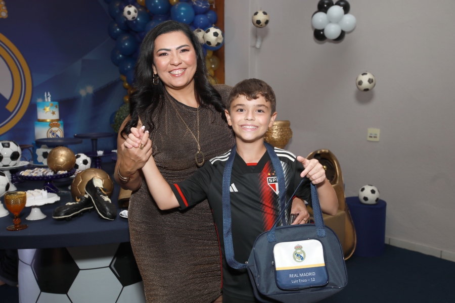 ANIVERSÁRIO DE 12 ANOS DO CRAQUE LUIZ ENZO – “REAL MADRID” - Eloisa Mattos