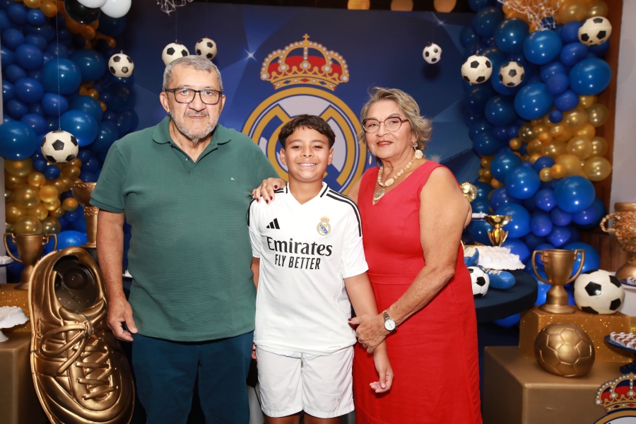 ANIVERSÁRIO DE 12 ANOS DO CRAQUE LUIZ ENZO – “REAL MADRID” - Eloisa Mattos