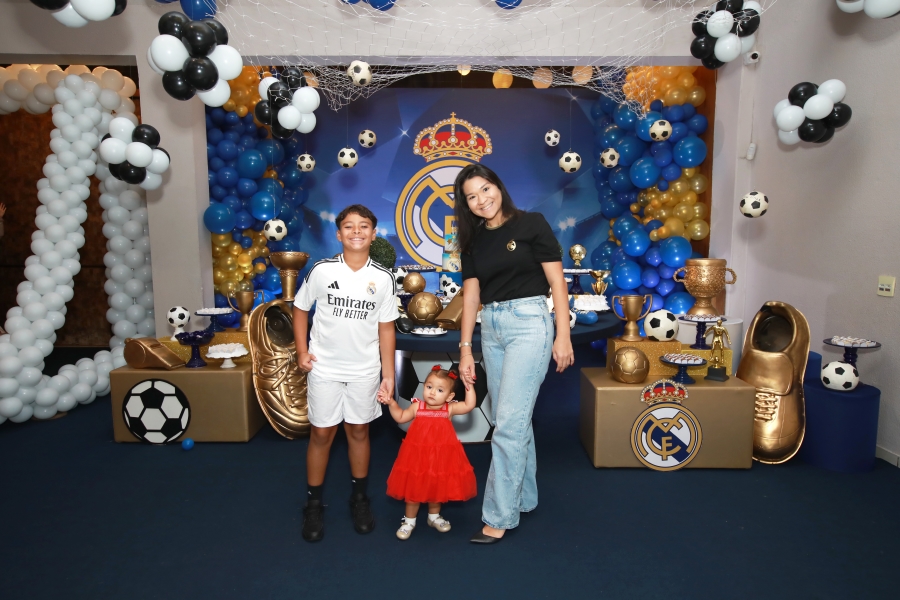 ANIVERSÁRIO DE 12 ANOS DO CRAQUE LUIZ ENZO – “REAL MADRID” - Eloisa Mattos