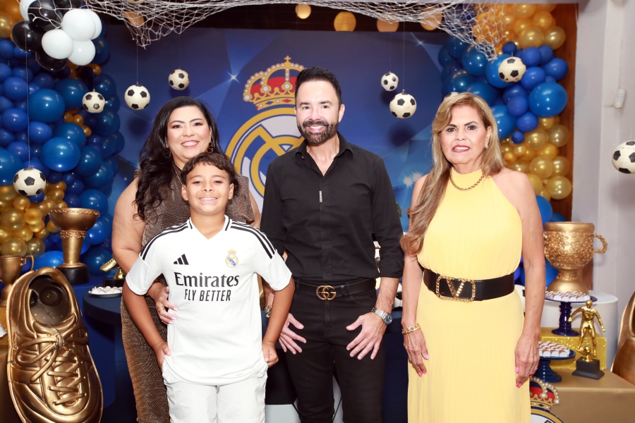 ANIVERSÁRIO DE 12 ANOS DO CRAQUE LUIZ ENZO – “REAL MADRID” - Eloisa Mattos