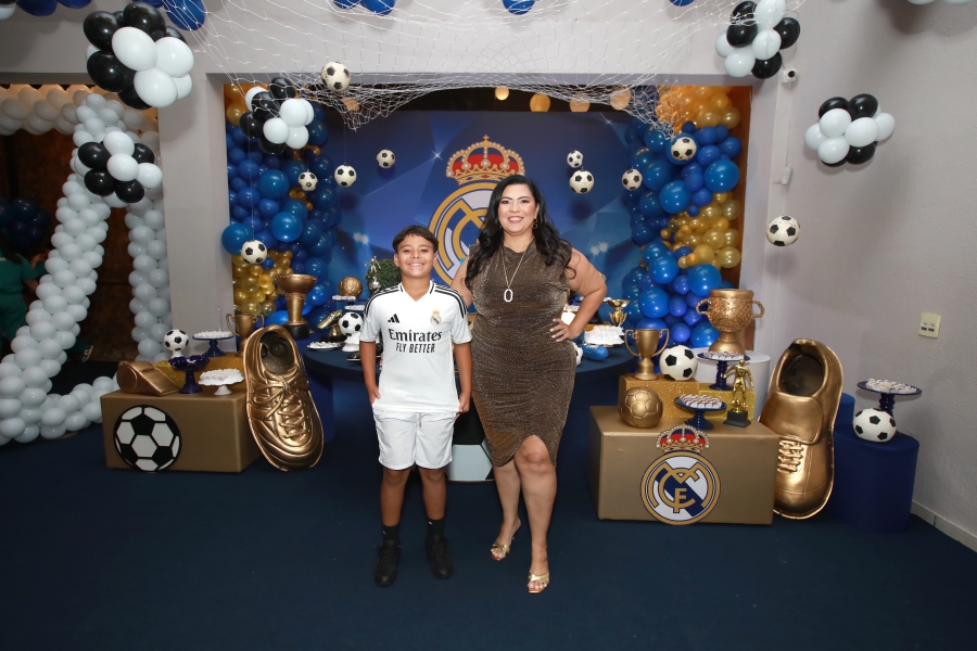 ANIVERSÁRIO DE 12 ANOS DO CRAQUE LUIZ ENZO – “REAL MADRID” - Eloisa Mattos