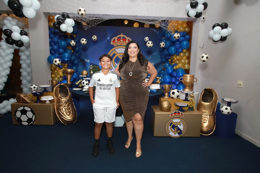 ANIVERSÁRIO DE 12 ANOS DO CRAQUE LUIZ ENZO – “REAL MADRID” - Eloisa Mattos