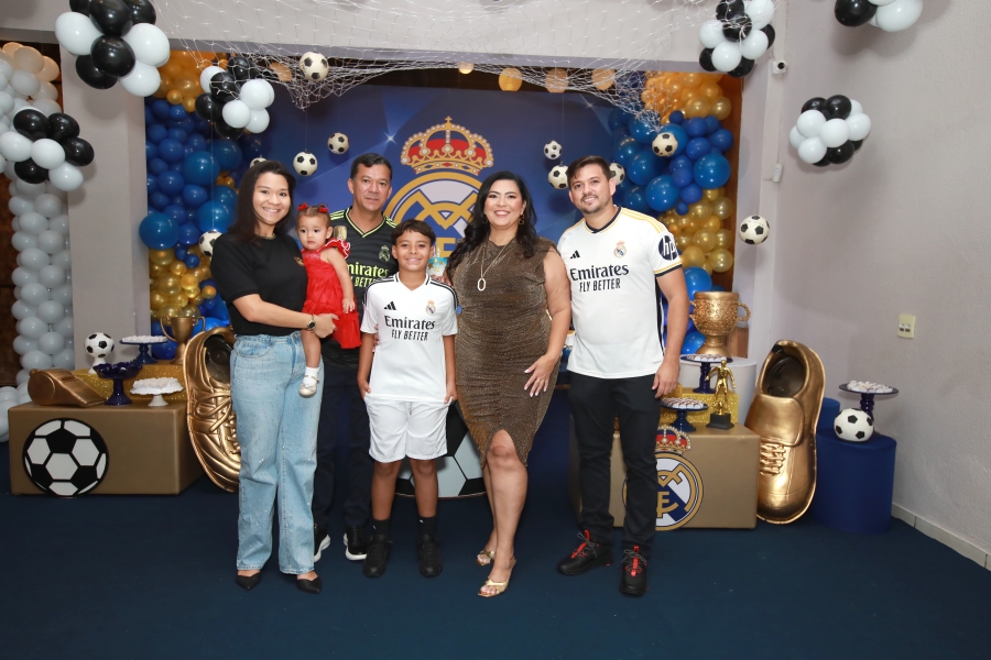 ANIVERSÁRIO DE 12 ANOS DO CRAQUE LUIZ ENZO – “REAL MADRID” - Eloisa Mattos