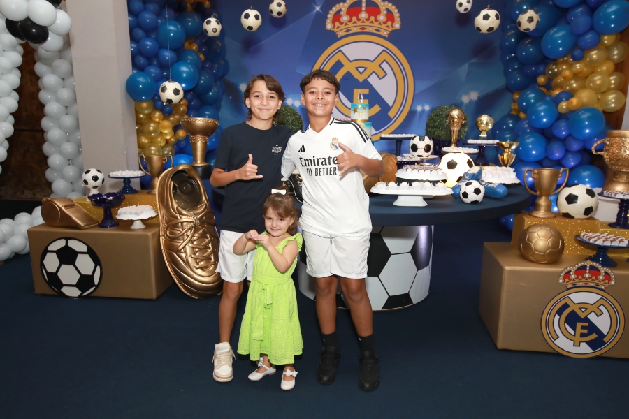 ANIVERSÁRIO DE 12 ANOS DO CRAQUE LUIZ ENZO – “REAL MADRID” - Eloisa Mattos