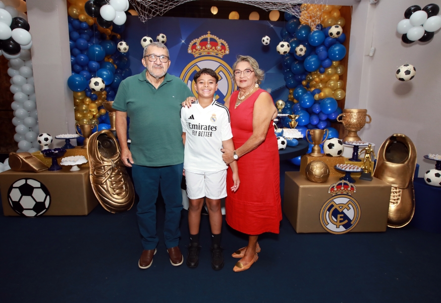 ANIVERSÁRIO DE 12 ANOS DO CRAQUE LUIZ ENZO – “REAL MADRID” - Eloisa Mattos