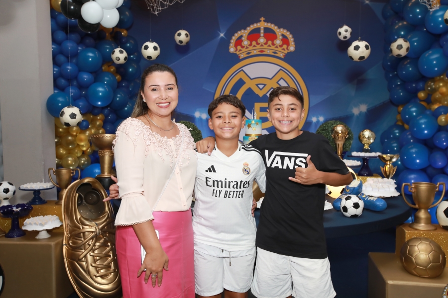 ANIVERSÁRIO DE 12 ANOS DO CRAQUE LUIZ ENZO – “REAL MADRID” - Eloisa Mattos