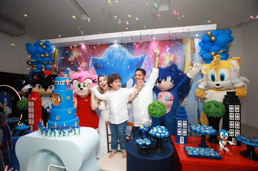 ANIVERSÁRIO DE 5 ANOS DE GABRIEL BARCO SIQUEIRA – TEMA: SONIC E SEUS AMIGOS - Eloisa Mattos