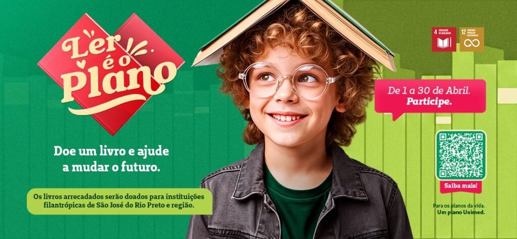Unimed Rio Preto Promove Mais uma Edição da Campanha “Ler é o Plano”, para Arrecadação de Livros Infantojuvenis