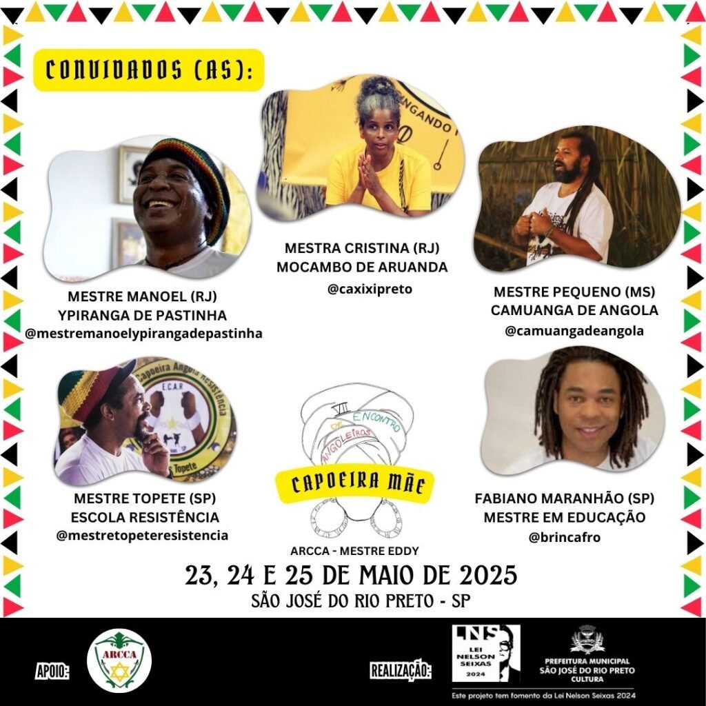 7º Encontro de Angoleiros da Arcca de Rio Preto Terá Parte da Programação Aberta ao Público