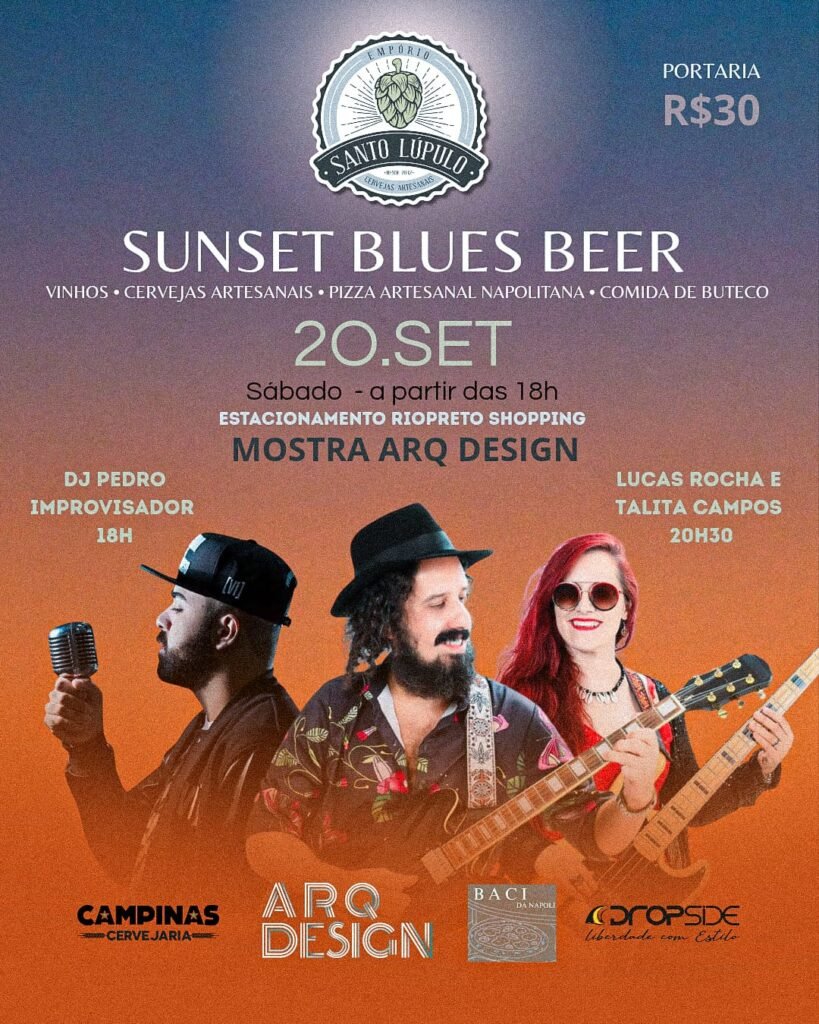 Últimos Dias da Arq Design no Riopreto Shopping: Sunset Blues Beer, Prêmio e Super Venda de Fim de Mostra