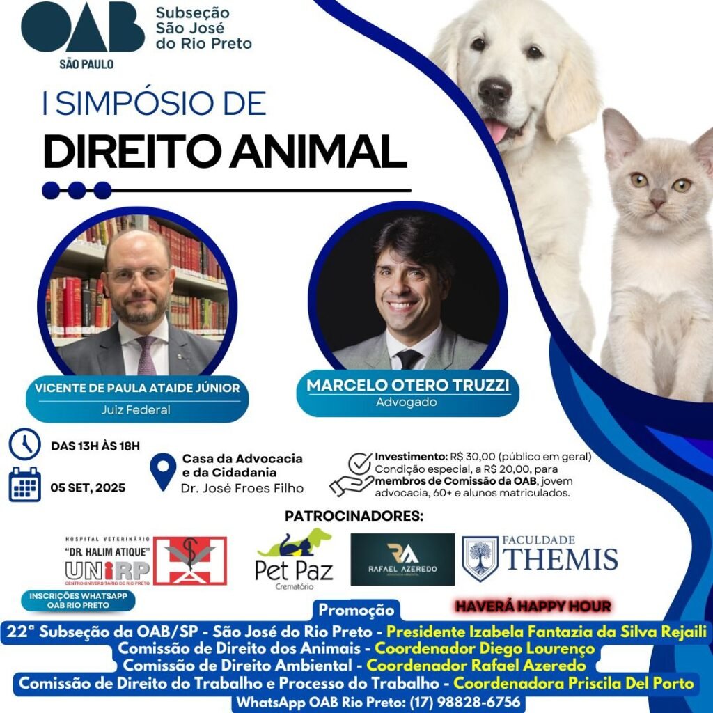OAB Rio Preto Realiza 1º Simpósio de Direito Animal