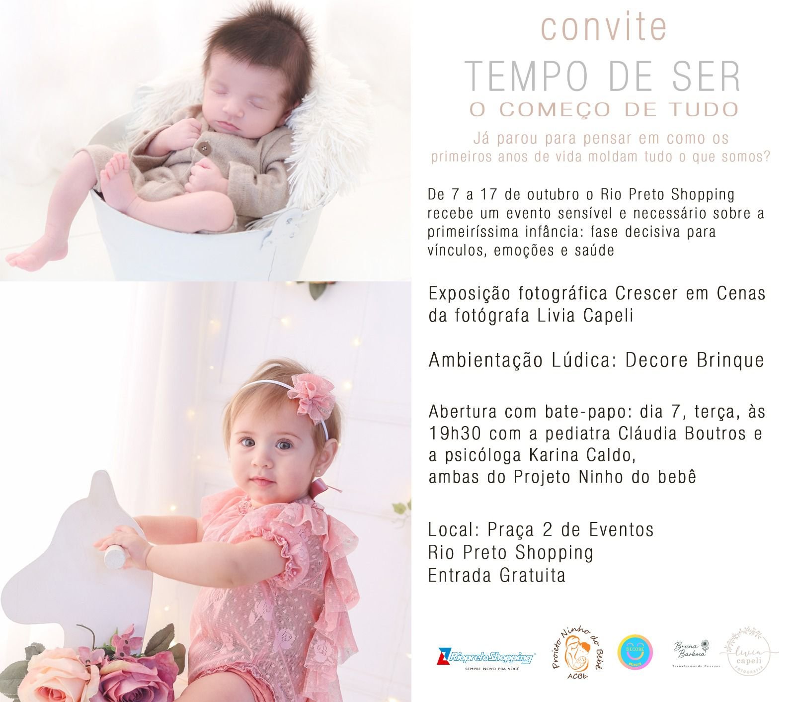 EXPOSIÇÃO DE FOTOS E BATE-PAPO ESTÃO NA PROGRAMAÇÃO DE 7 A 17 DE OUTUBRO