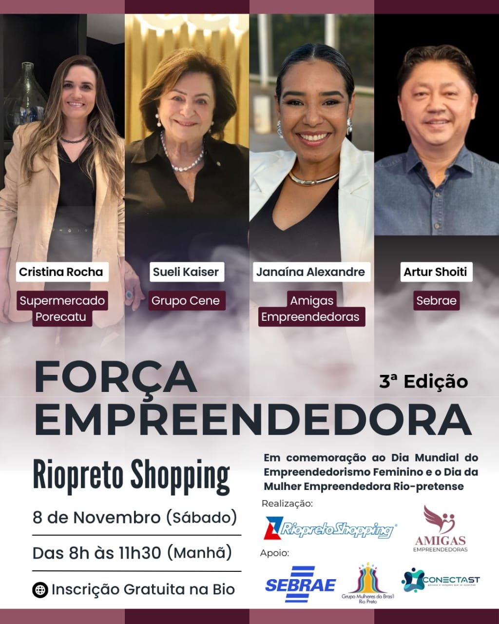 RIOPRETO SHOPPING RECEBE EVENTO FORÇA EMPREENDEDORA 3ª EDIÇÃO