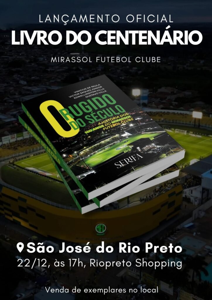 Riopreto Shopping Recebe Lançamento do Livro “O Rugido do Século – A História dos 100 Anos do Mirassol Futebol Clube”
