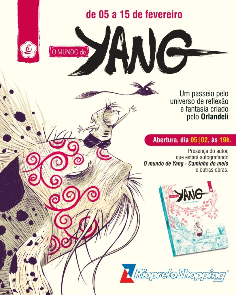 Riopreto Shopping Recebe Exposição “O Mundo de Yang”, do Premiado Quadrinista Orlandeli
