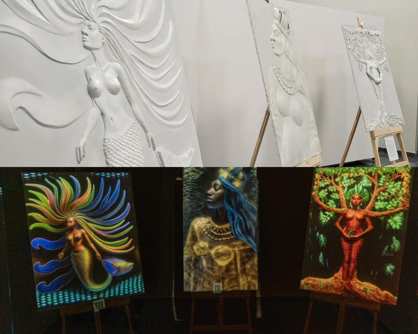 PROJETO RELEVÂNCIAS OCUPA CASA DE CRIAR COM EXPOSIÇÃO QUE UNE ESCULTURA E VIDEOARTE E OFICINA GRATUITA PARA FALAR SOBRE SAGRADO FEMININO