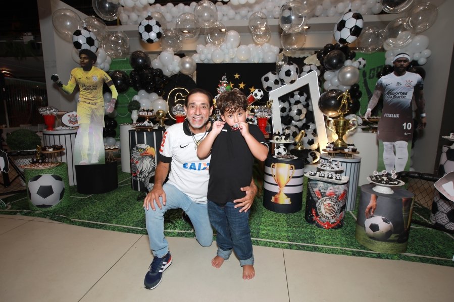 GABRIEL CELEBRA 6 ANOS COM FESTA TEMÁTICA DO SPORT CLUBE CORINTHIANS – BUFFET ALGAZARRA - Eloisa Mattos