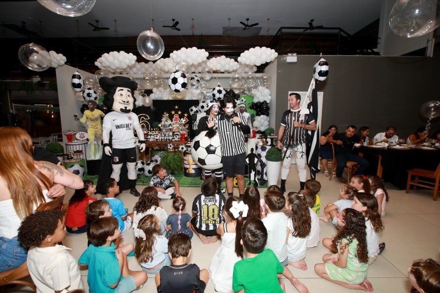 GABRIEL CELEBRA 6 ANOS COM FESTA TEMÁTICA DO SPORT CLUBE CORINTHIANS – BUFFET ALGAZARRA - Eloisa Mattos