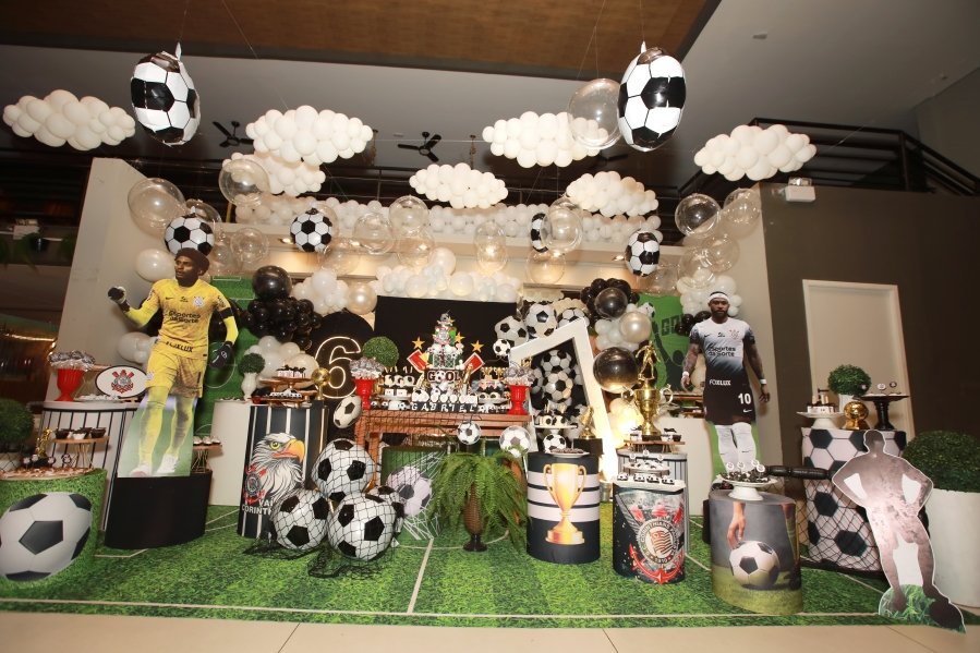GABRIEL CELEBRA 6 ANOS COM FESTA TEMÁTICA DO SPORT CLUBE CORINTHIANS – BUFFET ALGAZARRA - Eloisa Mattos