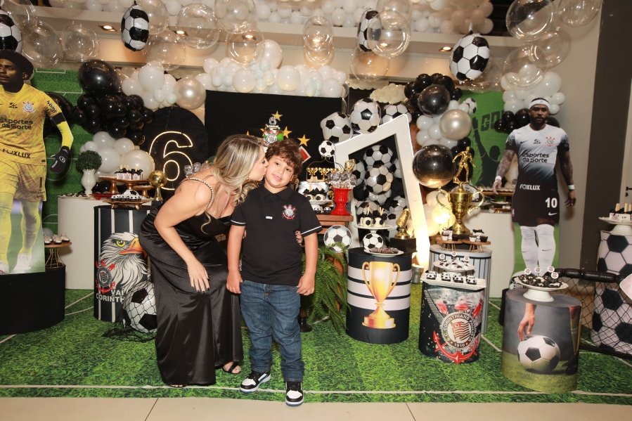 GABRIEL CELEBRA 6 ANOS COM FESTA TEMÁTICA DO SPORT CLUBE CORINTHIANS – BUFFET ALGAZARRA - Eloisa Mattos
