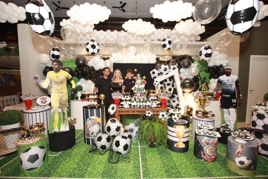 GABRIEL CELEBRA 6 ANOS COM FESTA TEMÁTICA DO SPORT CLUBE CORINTHIANS – BUFFET ALGAZARRA - Eloisa Mattos