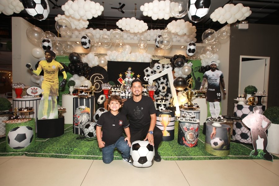 GABRIEL CELEBRA 6 ANOS COM FESTA TEMÁTICA DO SPORT CLUBE CORINTHIANS – BUFFET ALGAZARRA - Eloisa Mattos