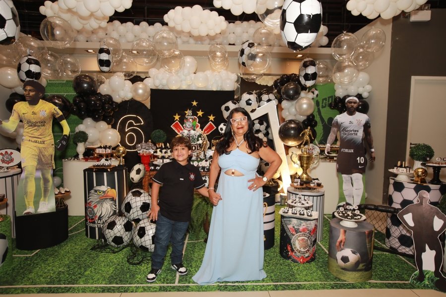GABRIEL CELEBRA 6 ANOS COM FESTA TEMÁTICA DO SPORT CLUBE CORINTHIANS – BUFFET ALGAZARRA - Eloisa Mattos