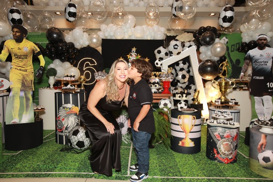 GABRIEL CELEBRA 6 ANOS COM FESTA TEMÁTICA DO SPORT CLUBE CORINTHIANS – BUFFET ALGAZARRA - Eloisa Mattos