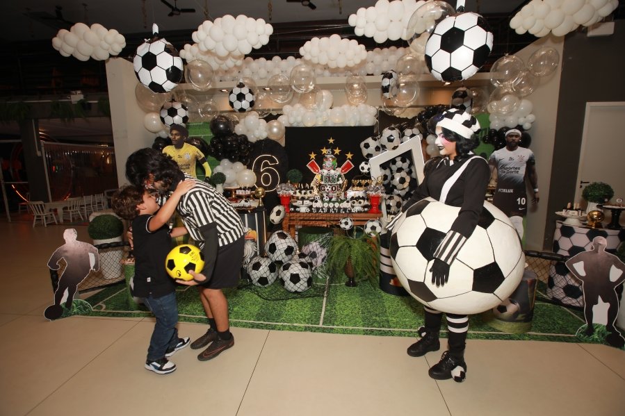 GABRIEL CELEBRA 6 ANOS COM FESTA TEMÁTICA DO SPORT CLUBE CORINTHIANS – BUFFET ALGAZARRA - Eloisa Mattos