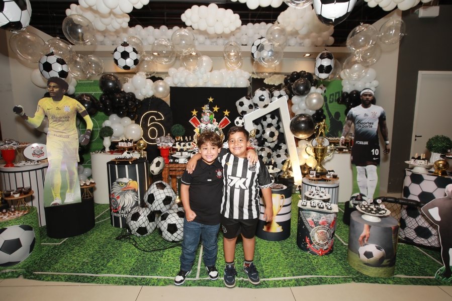 GABRIEL CELEBRA 6 ANOS COM FESTA TEMÁTICA DO SPORT CLUBE CORINTHIANS – BUFFET ALGAZARRA - Eloisa Mattos