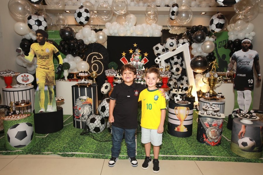 GABRIEL CELEBRA 6 ANOS COM FESTA TEMÁTICA DO SPORT CLUBE CORINTHIANS – BUFFET ALGAZARRA - Eloisa Mattos