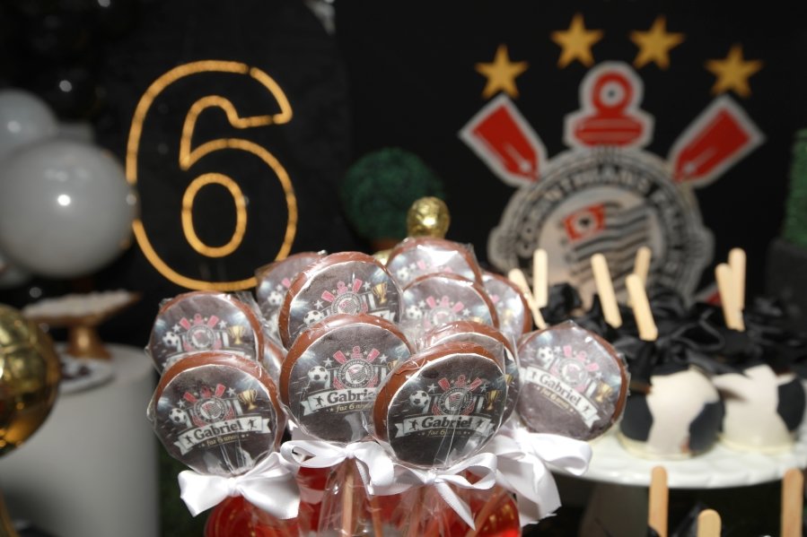GABRIEL CELEBRA 6 ANOS COM FESTA TEMÁTICA DO SPORT CLUBE CORINTHIANS – BUFFET ALGAZARRA - Eloisa Mattos