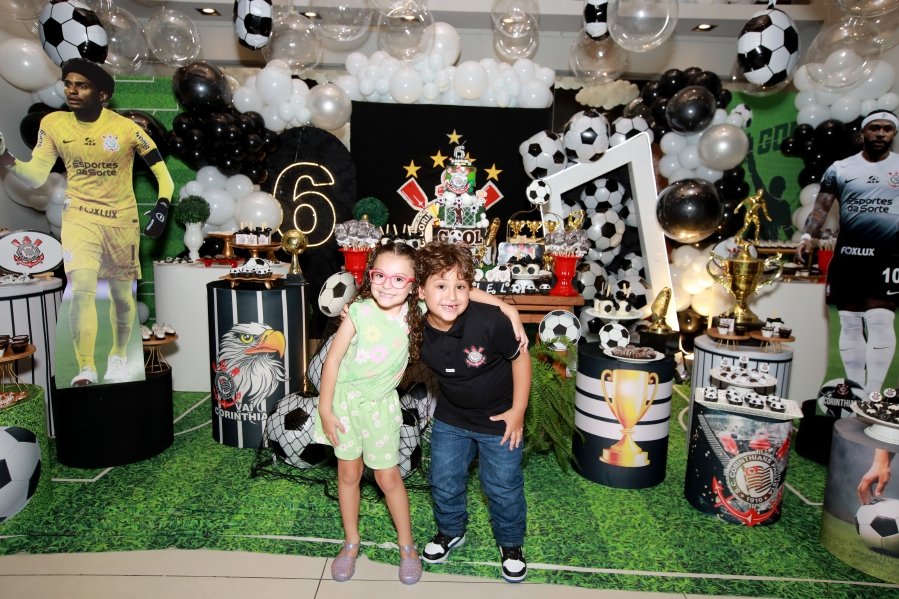 GABRIEL CELEBRA 6 ANOS COM FESTA TEMÁTICA DO SPORT CLUBE CORINTHIANS – BUFFET ALGAZARRA - Eloisa Mattos
