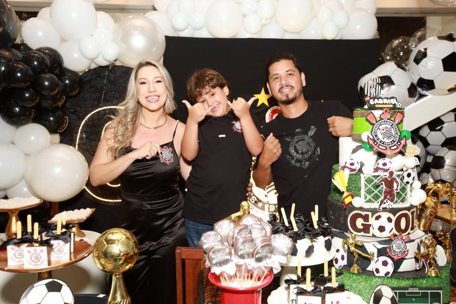 GABRIEL CELEBRA 6 ANOS COM FESTA TEMÁTICA DO SPORT CLUBE CORINTHIANS – BUFFET ALGAZARRA - Eloisa Mattos