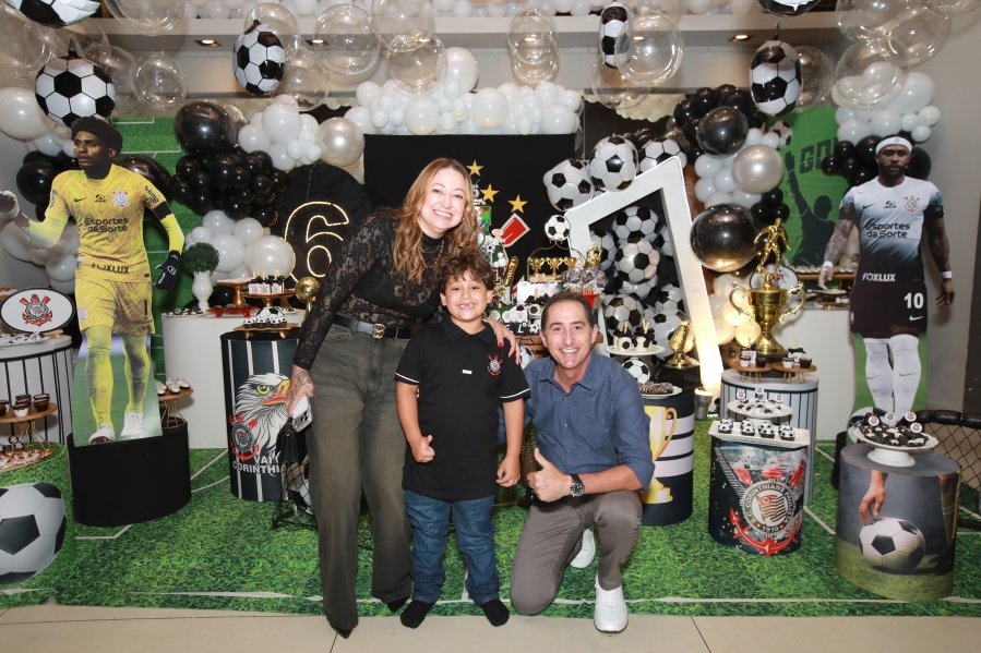 GABRIEL CELEBRA 6 ANOS COM FESTA TEMÁTICA DO SPORT CLUBE CORINTHIANS – BUFFET ALGAZARRA - Eloisa Mattos