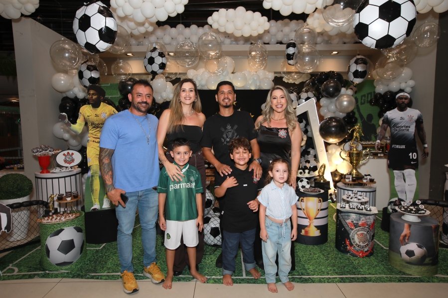 GABRIEL CELEBRA 6 ANOS COM FESTA TEMÁTICA DO SPORT CLUBE CORINTHIANS – BUFFET ALGAZARRA - Eloisa Mattos